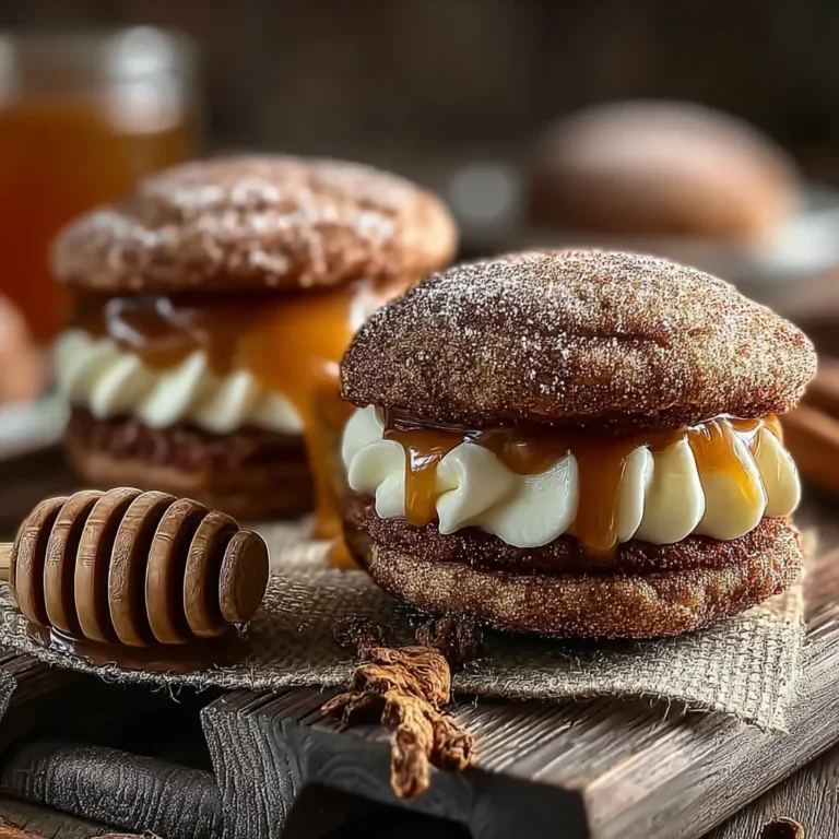 Delicious Apple Cider Whoopie Pie Cookies with Caramel