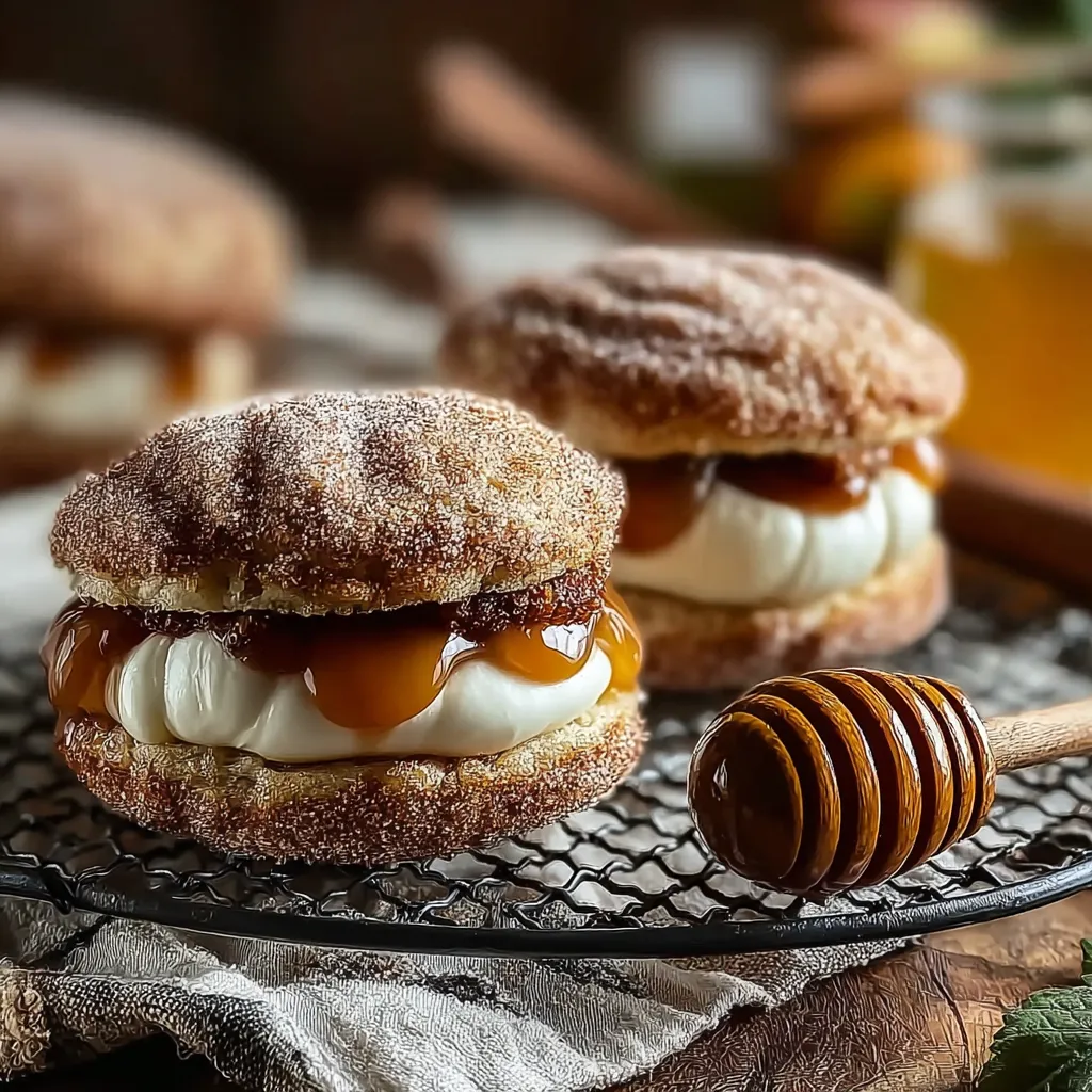 Apple Cider Whoopie Pie Cookies with Caramel