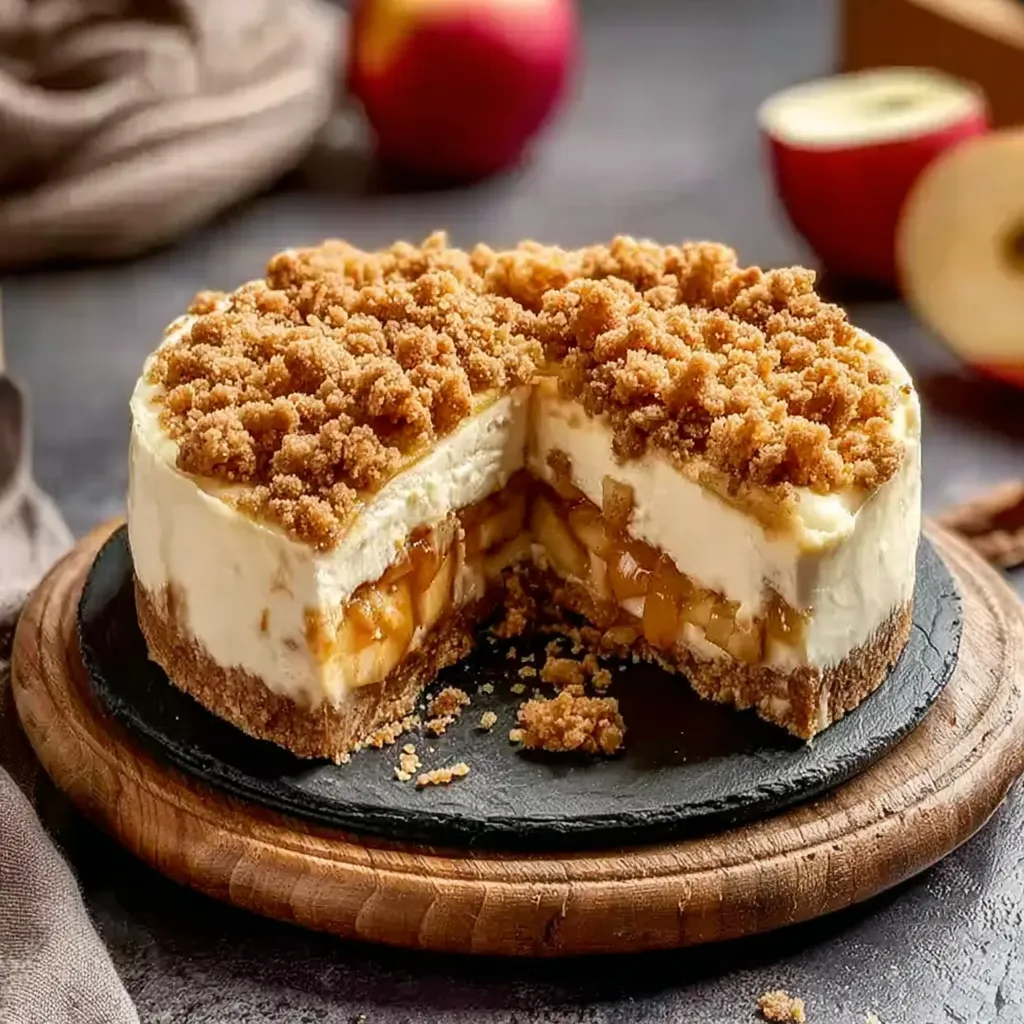 Apple Crumble Cheesecake – Fall’s Coziest Dessert