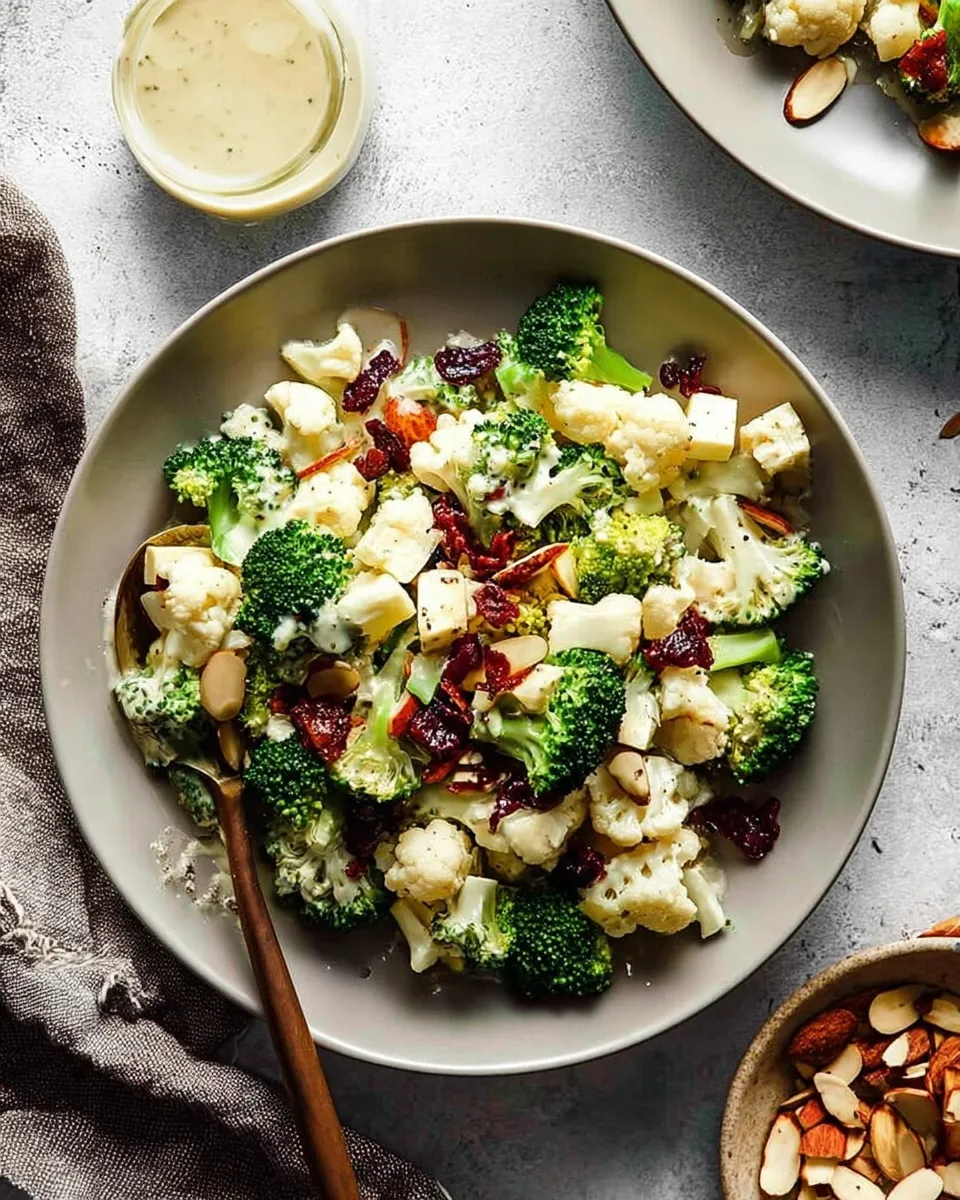 Broccoli and Cauliflower Salad: A Refreshing Delight