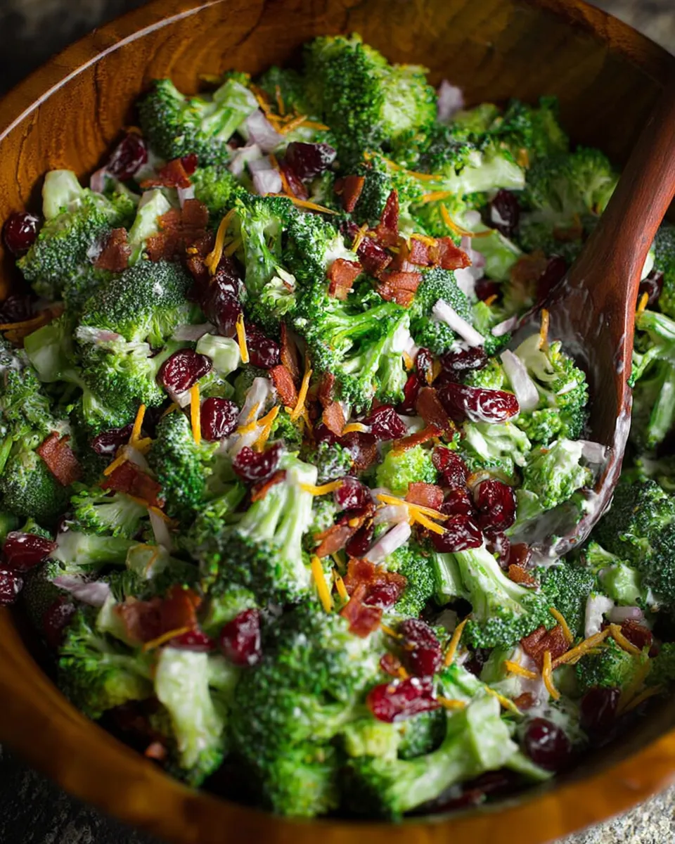 Broccoli Salad with Cranberries: A Delightful Crunch