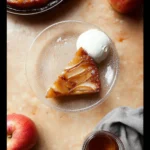 Brown Butter Apple Upside Down Cake Slice