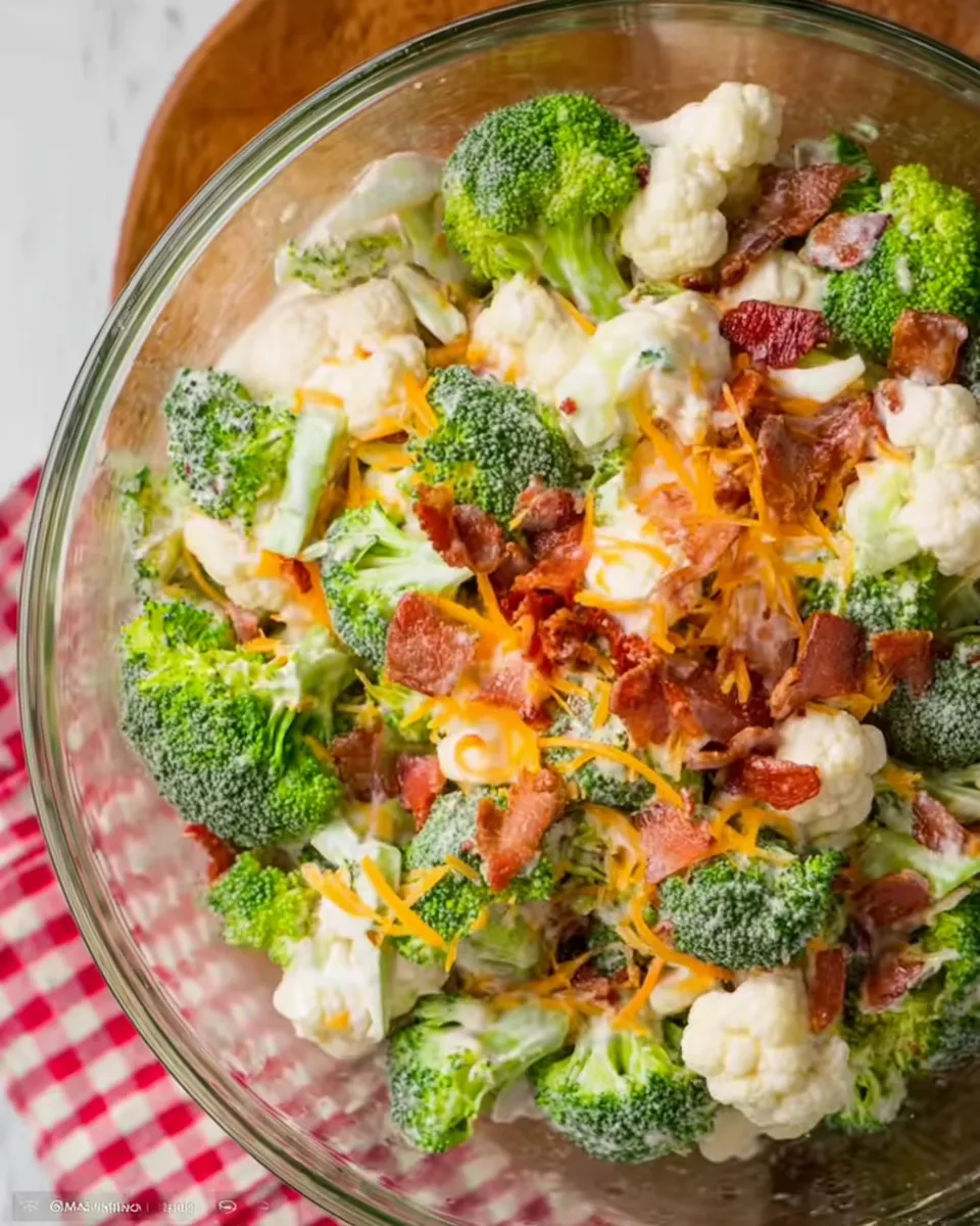 Cauliflower Broccoli Salad: A Delightful Healthy Dish