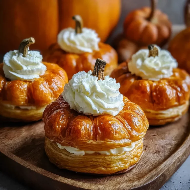 Crescent Pumpkins with Cream Cheese and Pumpkin Pie Filling Arrangement