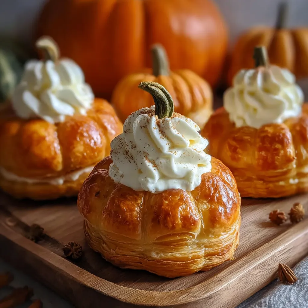 Crescent Pumpkins with Cream Cheese and Pumpkin Pie Filling