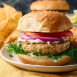Delicious Ground Chicken Burgers on the Grill