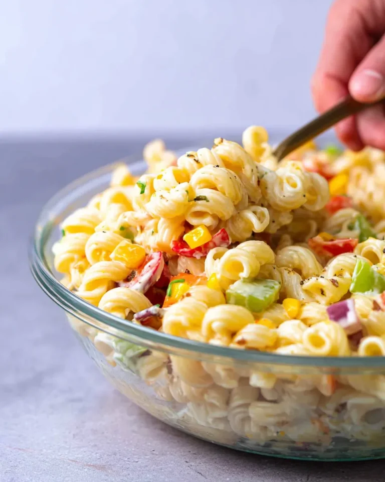 Creamy Pasta Salad Recipe with Mayo
