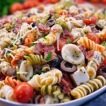 Colorful Pasta Salad with Italian Dressing