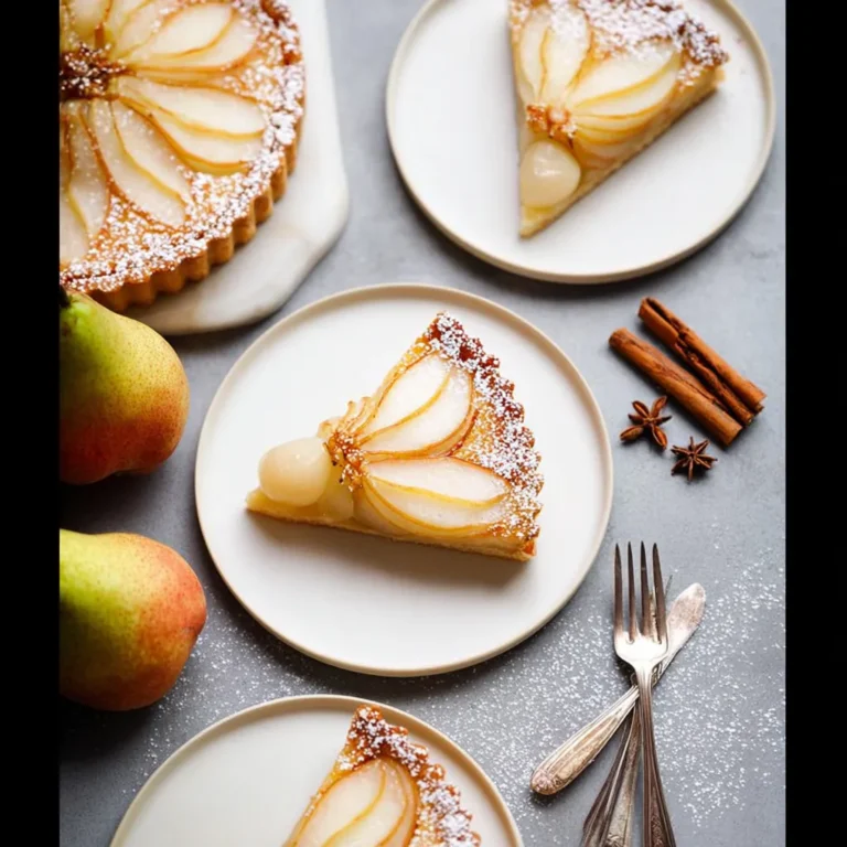 Beautiful Pear Frangipane Tart - A Stunning Dessert