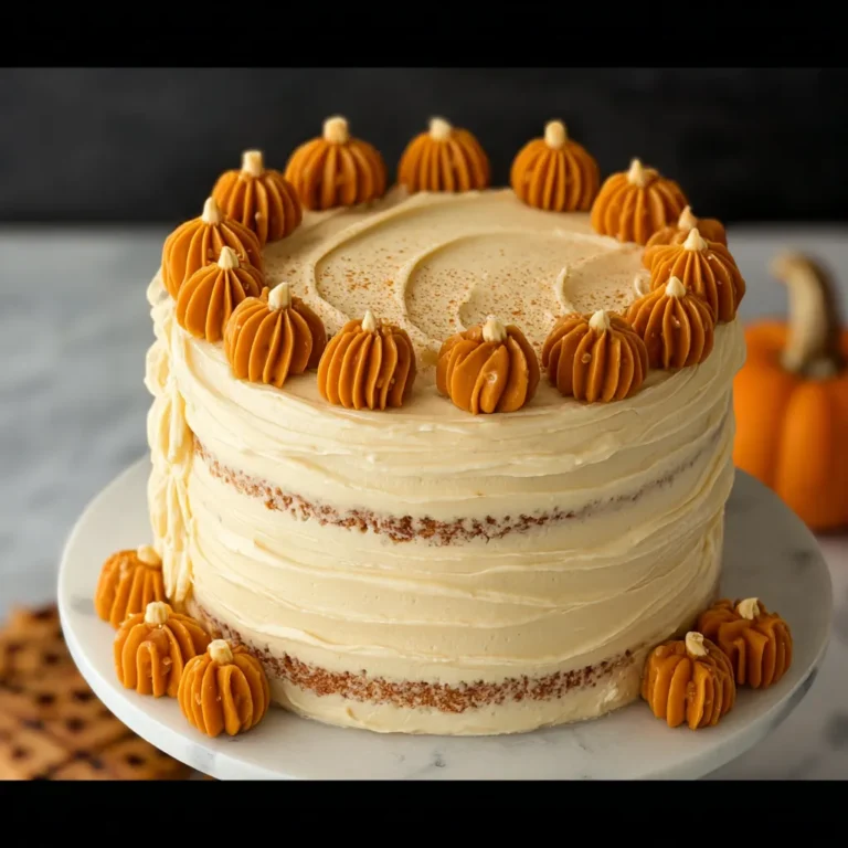 Vegan Pumpkin Spice Cake Sliced on a Wooden Table