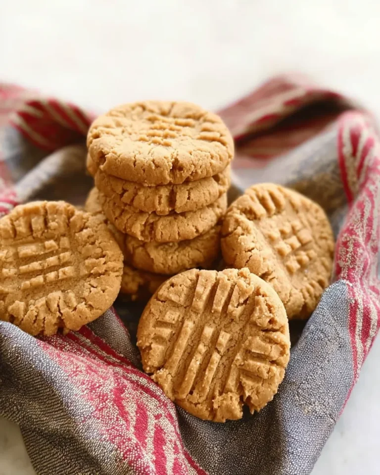 Decadent 3 Ingredient Peanut Butter Cookies