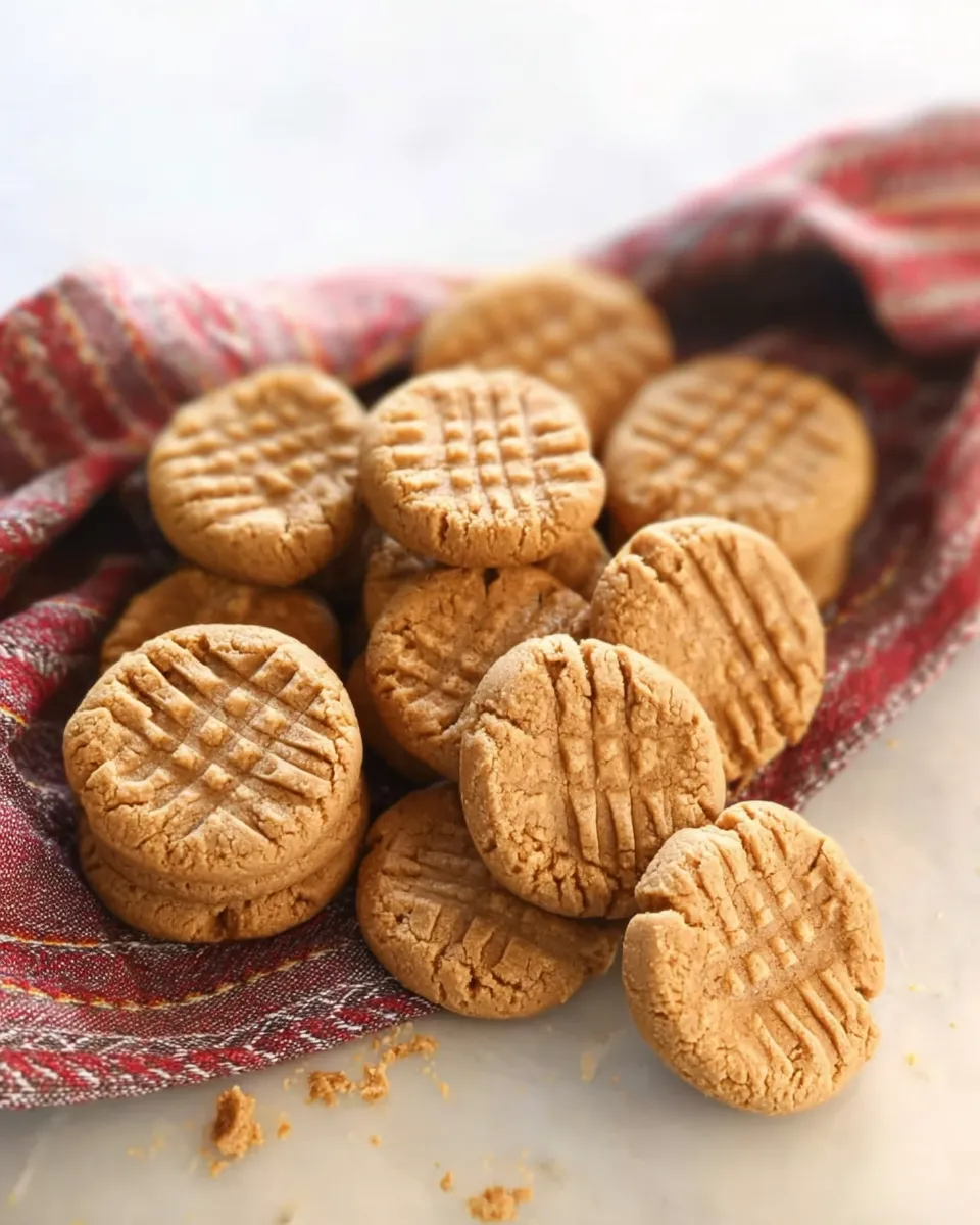 3 ingredient peanut butter cookies