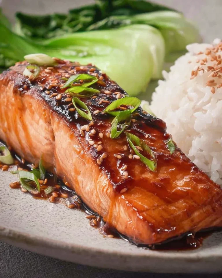 Asian Salmon Recipe Plated for a Stunning Presentation