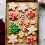 Delicious Christmas Sugar Cookies on a Festive Plate