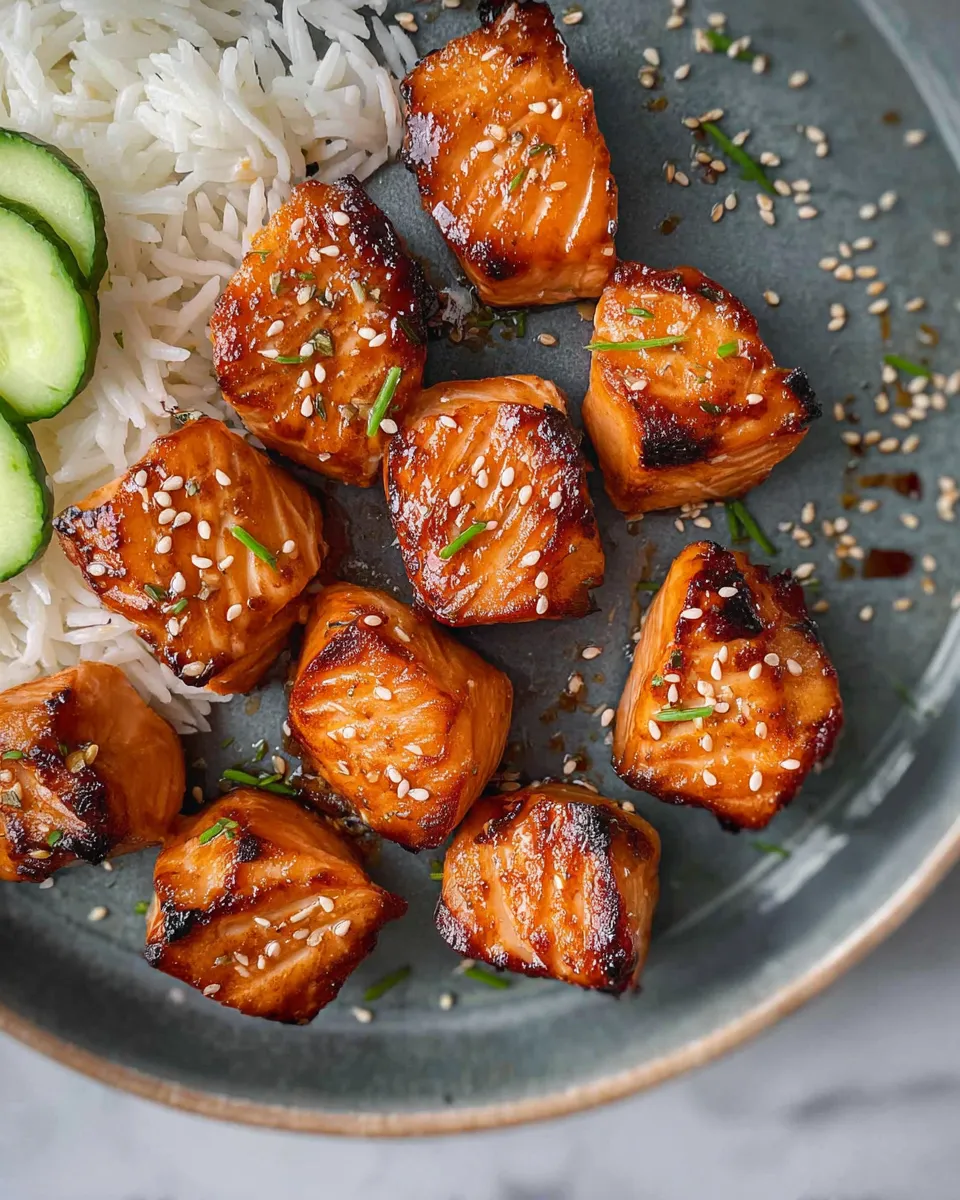 salmon bites in air fryer