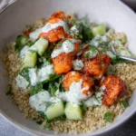Colorful Salmon Quinoa Bowl Ready to Enjoy